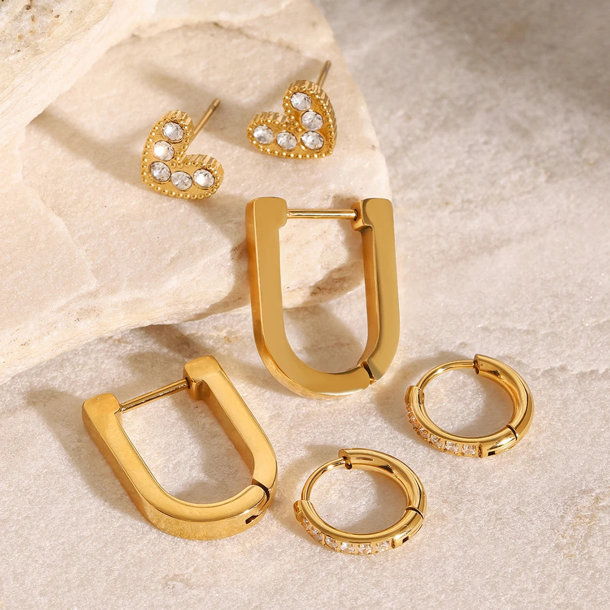 Ariana Gold Earrings set