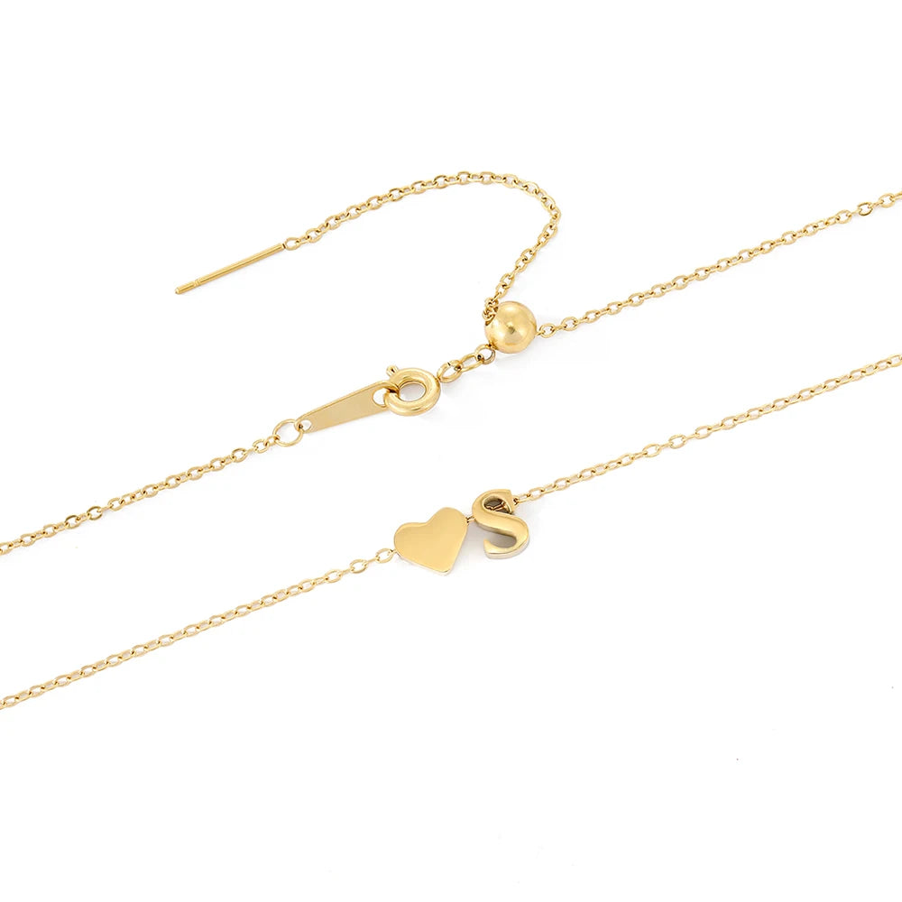 Alpabet Gold Necklace