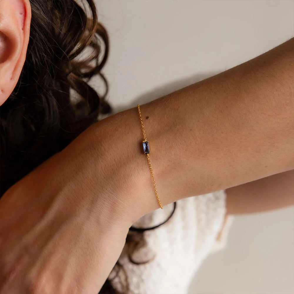 Adam Birthstone Gold Bracelet
