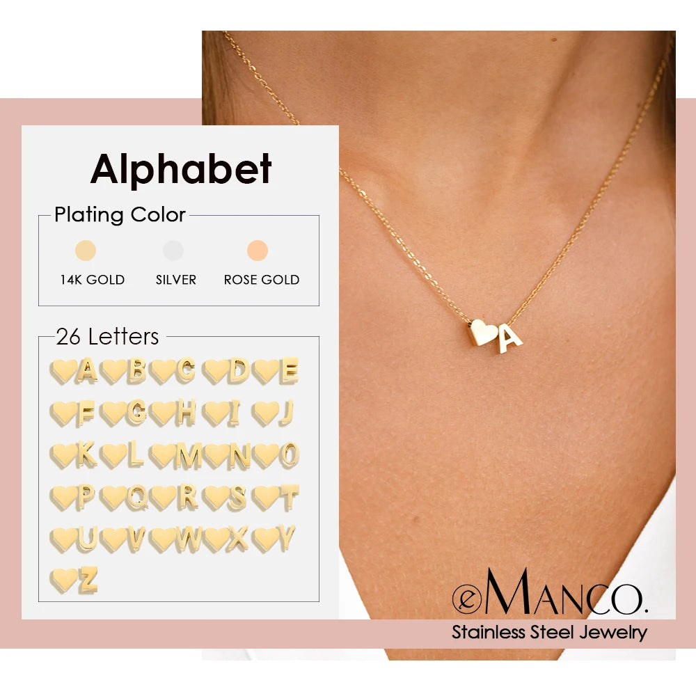 Alpabet Gold Necklace