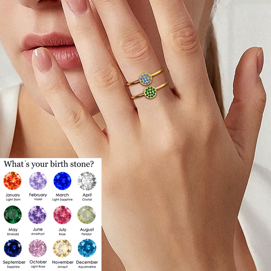 Birthstone Gold Rings